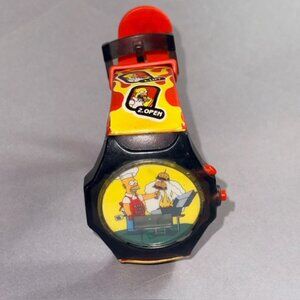 Vintage Simpsons Homer Watch Wristwatch Cartoon Retro Digital Burger Curl BBQ